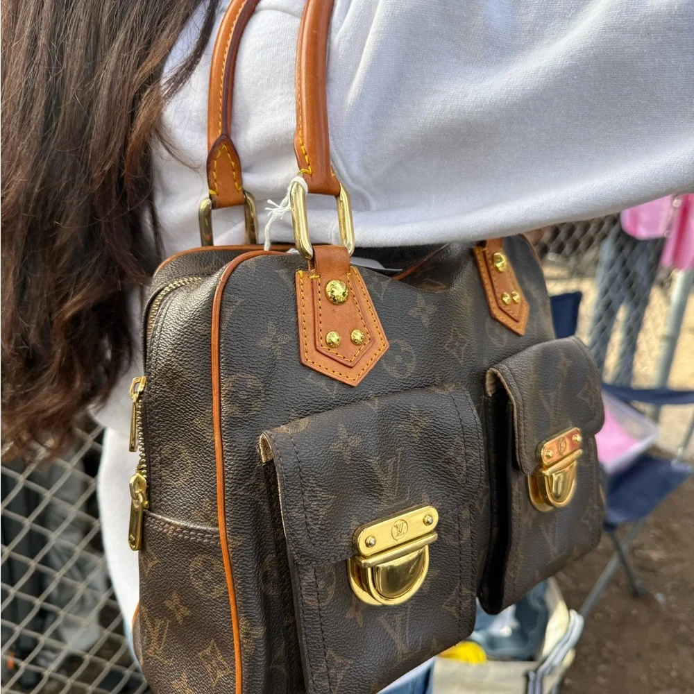 Louis Vuitton Dark Brown Monogram Satchel - Picture 7 of 13